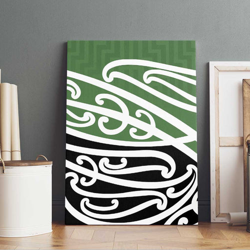 Green Fern New Zealand Kowhai Ngutukak Canvas Wall Art - Aussie Hoodie