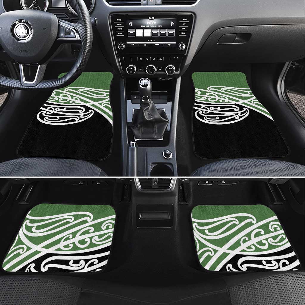 Green Fern New Zealand Kowhai Ngutukak Car Mats - Aussie Hoodie