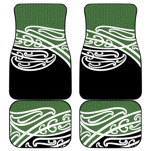 Green Fern New Zealand Kowhai Ngutukak Car Mats - Aussie Hoodie