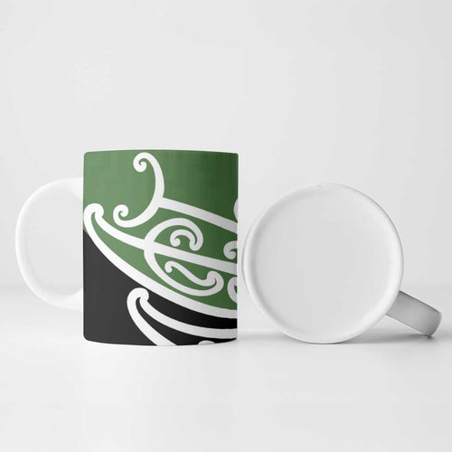 Green Fern New Zealand Kowhai Ngutukak Ceramic Mug - Aussie Hoodie