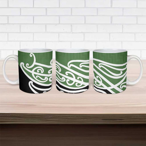 Green Fern New Zealand Kowhai Ngutukak Ceramic Mug - Aussie Hoodie