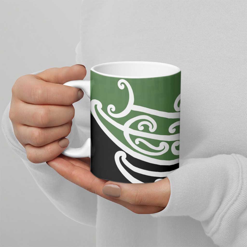 Green Fern New Zealand Kowhai Ngutukak Ceramic Mug - Aussie Hoodie