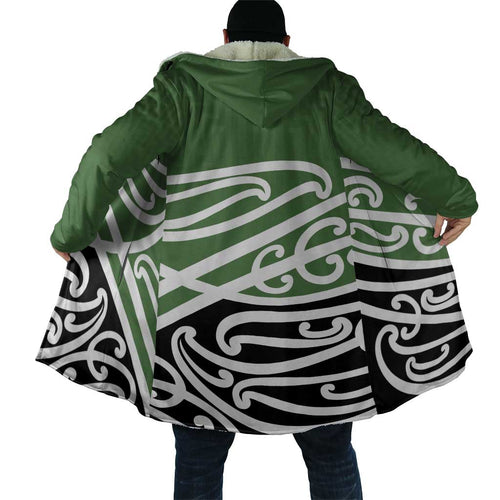 Green Fern New Zealand Kowhai Ngutukak Cloak - Aussie Hoodie