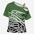 Green Fern New Zealand Kowhai Ngutukak Cross Shoulder Shirt - Aussie Hoodie