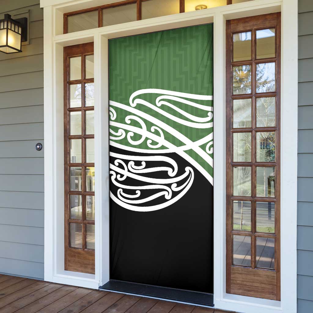 Green Fern New Zealand Kowhai Ngutukak Door Cover - Aussie Hoodie