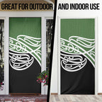 Green Fern New Zealand Kowhai Ngutukak Door Cover - Aussie Hoodie