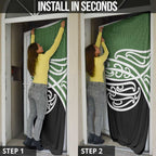 Green Fern New Zealand Kowhai Ngutukak Door Cover - Aussie Hoodie
