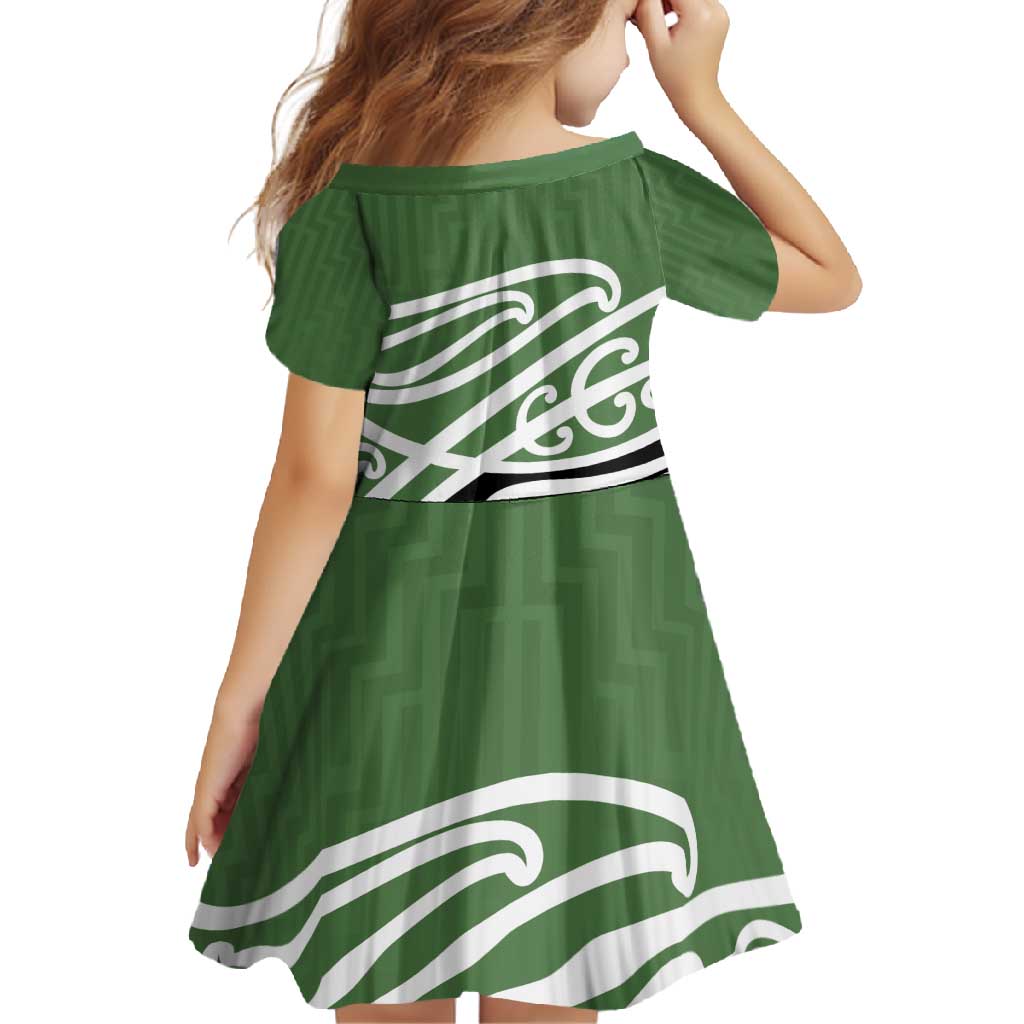 Green Fern New Zealand Kowhai Ngutukak Family Matching Mermaid Dress and Hawaiian Shirt - Aussie Hoodie
