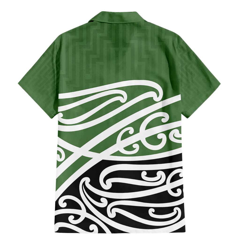 Green Fern New Zealand Kowhai Ngutukak Family Matching Mermaid Dress and Hawaiian Shirt - Aussie Hoodie