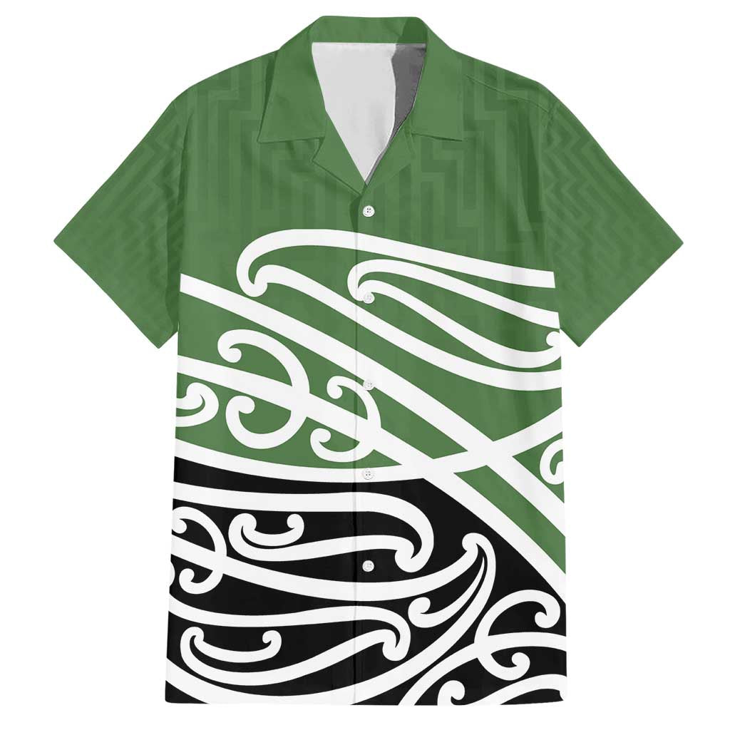 Green Fern New Zealand Kowhai Ngutukak Family Matching Short Sleeve Bodycon Dress and Hawaiian Shirt - Aussie Hoodie
