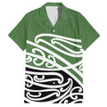 Green Fern New Zealand Kowhai Ngutukak Family Matching Summer Maxi Dress and Hawaiian Shirt - Aussie Hoodie