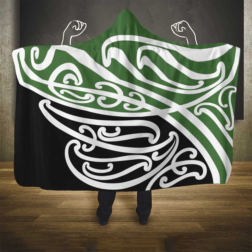 Green Fern New Zealand Kowhai Ngutukak Hooded Blanket - Aussie Hoodie