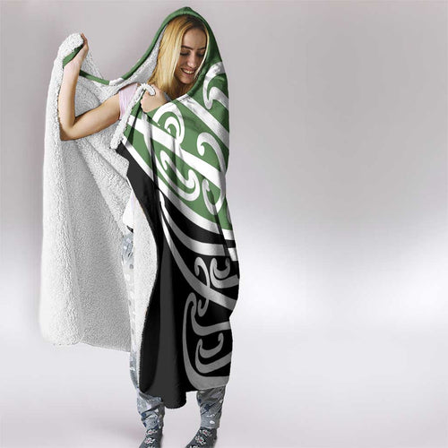 Green Fern New Zealand Kowhai Ngutukak Hooded Blanket - Aussie Hoodie