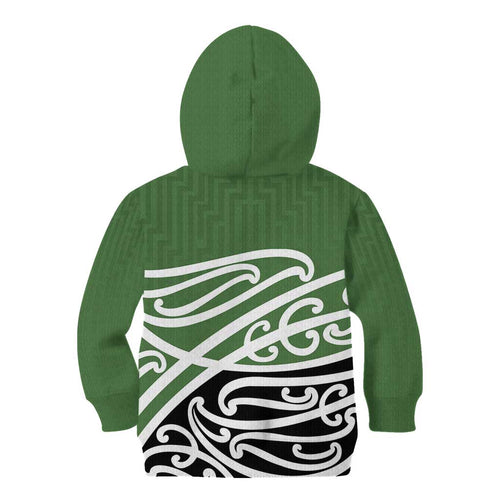 Green Fern New Zealand Kowhai Ngutukak Kid Hoodie - Aussie Hoodie