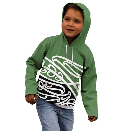 Green Fern New Zealand Kowhai Ngutukak Kid Hoodie - Aussie Hoodie