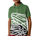 Green Fern New Zealand Kowhai Ngutukak Kid Polo Shirt - Aussie Hoodie