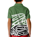 Green Fern New Zealand Kowhai Ngutukak Kid Polo Shirt - Aussie Hoodie
