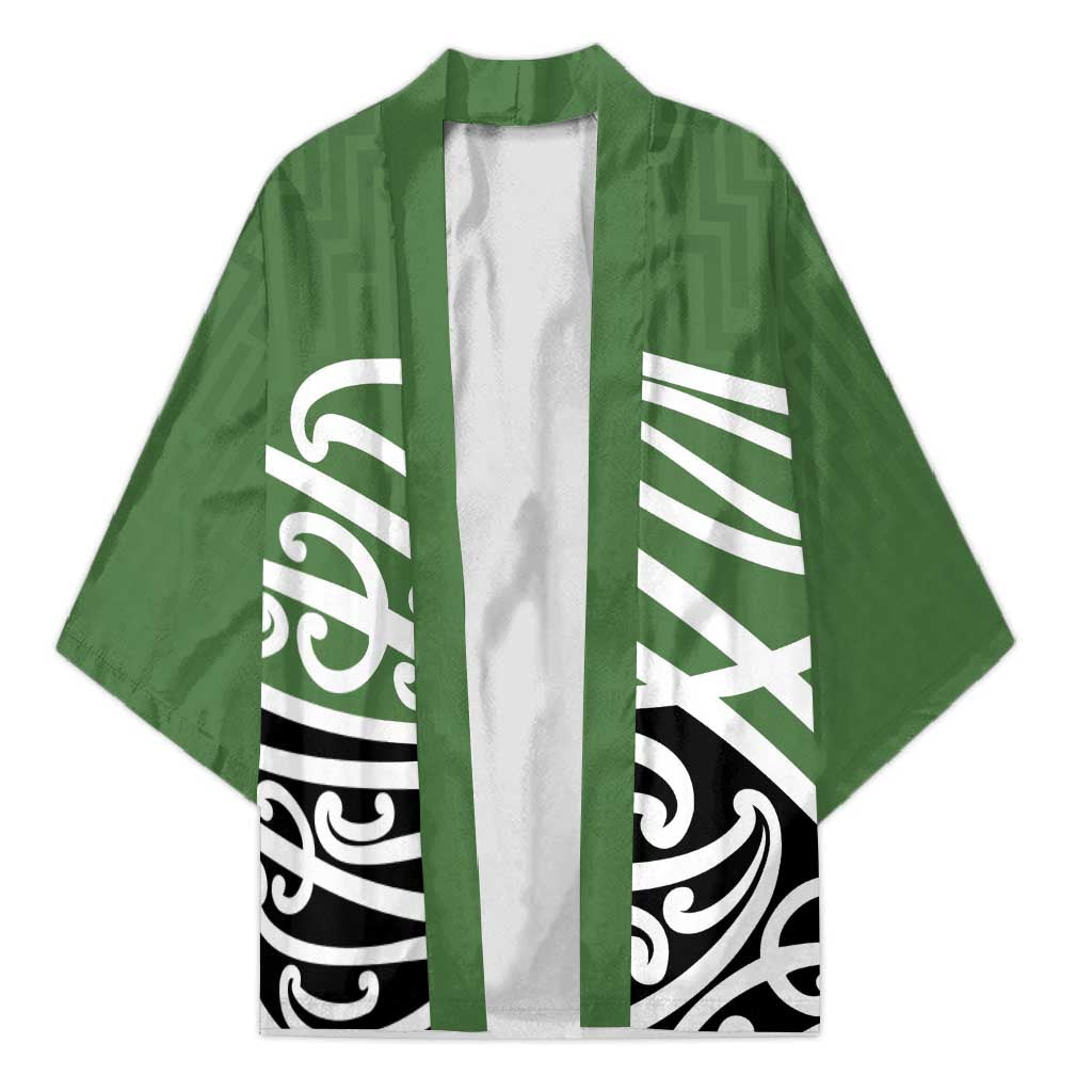 Green Fern New Zealand Kowhai Ngutukak Kimono - Aussie Hoodie
