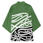 Green Fern New Zealand Kowhai Ngutukak Kimono - Aussie Hoodie