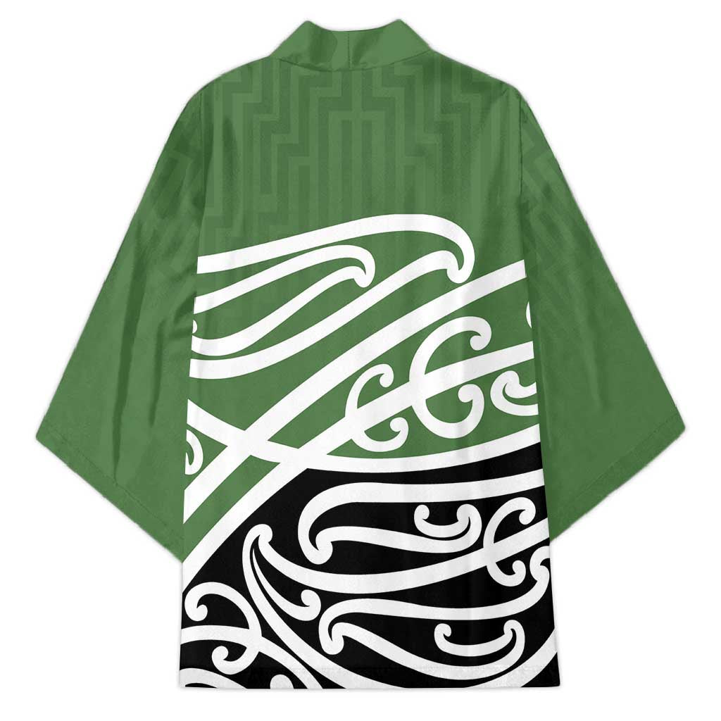 Green Fern New Zealand Kowhai Ngutukak Kimono - Aussie Hoodie