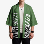Green Fern New Zealand Kowhai Ngutukak Kimono - Aussie Hoodie