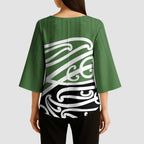 Green Fern New Zealand Kowhai Ngutukak Kimono Sleeve Blouse - Aussie Hoodie