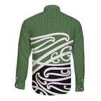 Green Fern New Zealand Kowhai Ngutukak Long Sleeve Button Shirt - Aussie Hoodie