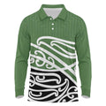 Green Fern New Zealand Kowhai Ngutukak Long Sleeve Polo Shirt - Aussie Hoodie