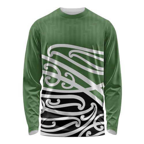 Green Fern New Zealand Kowhai Ngutukak Long Sleeve Shirt - Aussie Hoodie