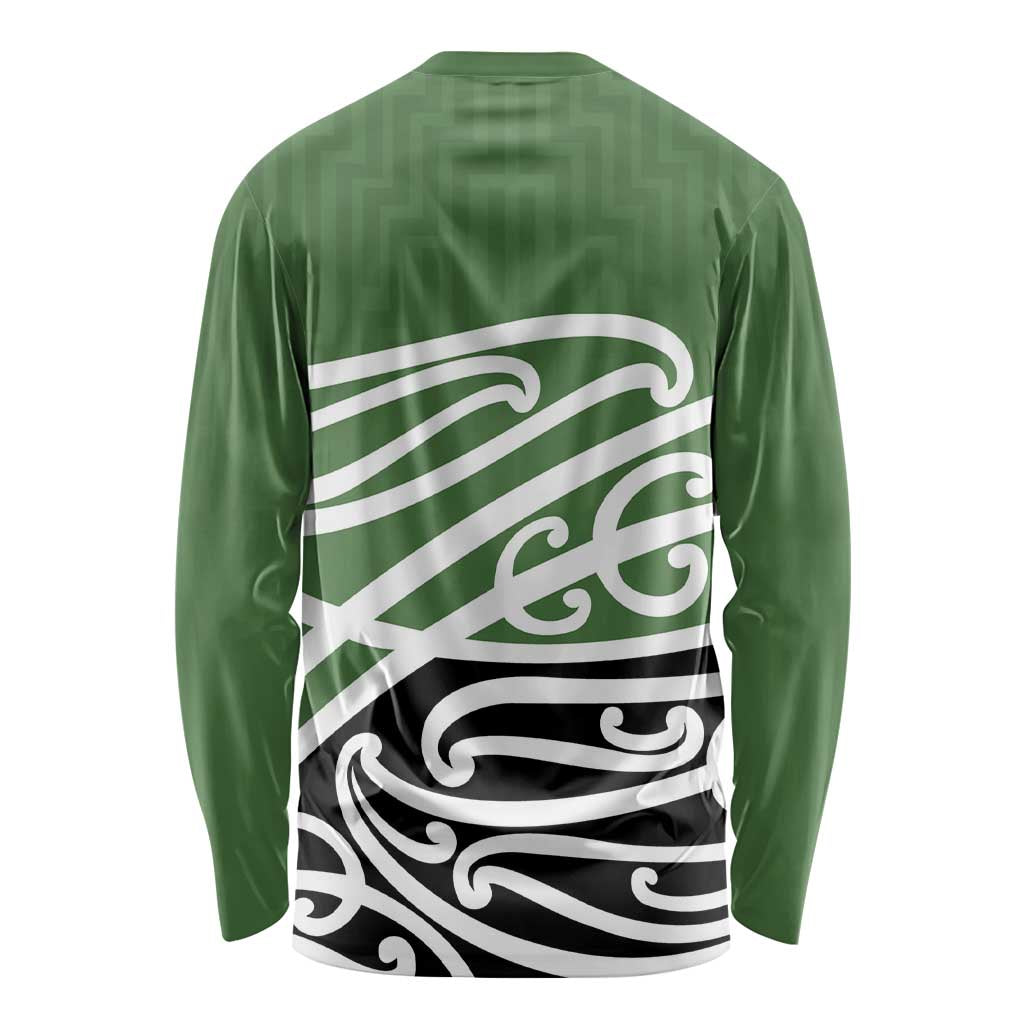 Green Fern New Zealand Kowhai Ngutukak Long Sleeve Shirt - Aussie Hoodie