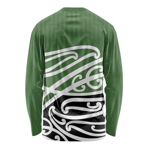 Green Fern New Zealand Kowhai Ngutukak Long Sleeve Shirt - Aussie Hoodie