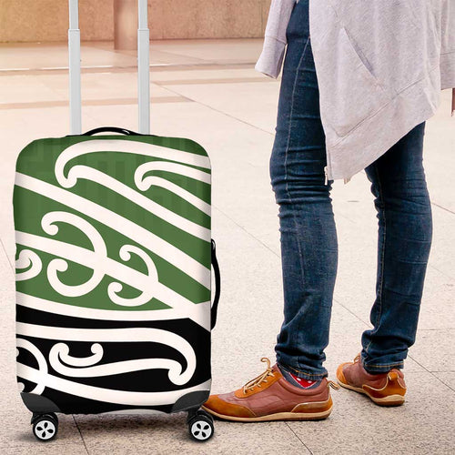 Green Fern New Zealand Kowhai Ngutukak Luggage Cover - Aussie Hoodie