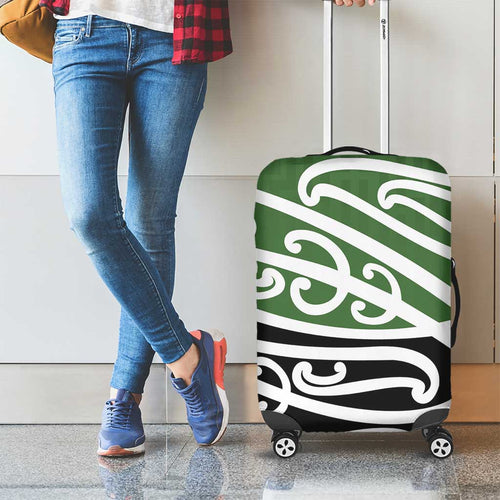 Green Fern New Zealand Kowhai Ngutukak Luggage Cover - Aussie Hoodie