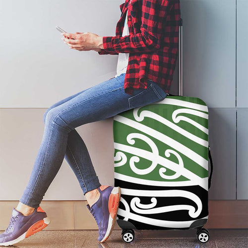 Green Fern New Zealand Kowhai Ngutukak Luggage Cover - Aussie Hoodie