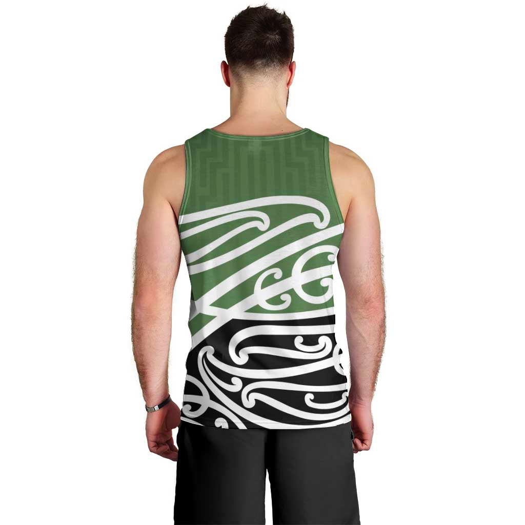 Green Fern New Zealand Kowhai Ngutukak Men Tank Top - Aussie Hoodie