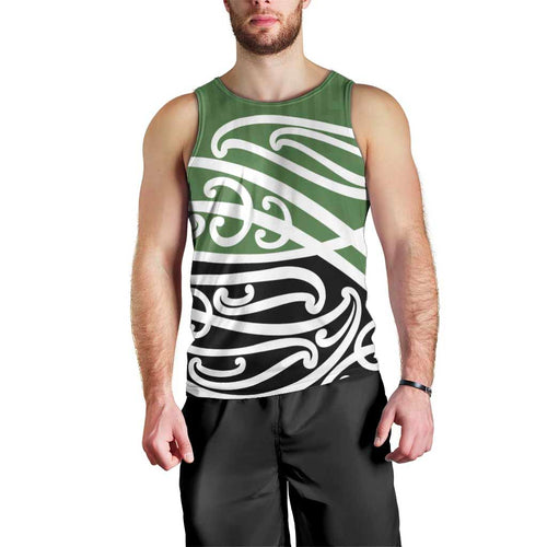 Green Fern New Zealand Kowhai Ngutukak Men Tank Top - Aussie Hoodie