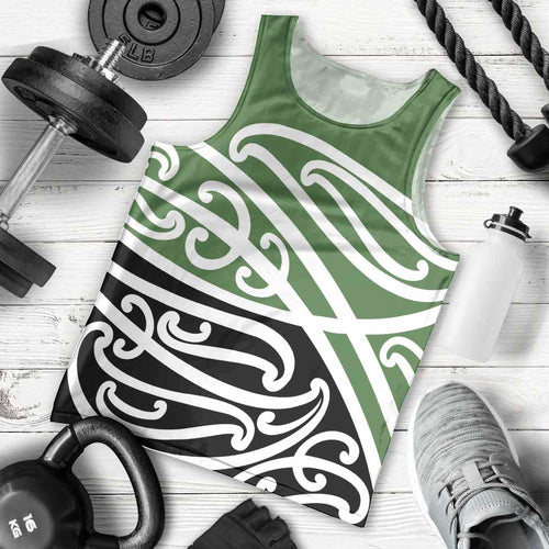 Green Fern New Zealand Kowhai Ngutukak Men Tank Top - Aussie Hoodie