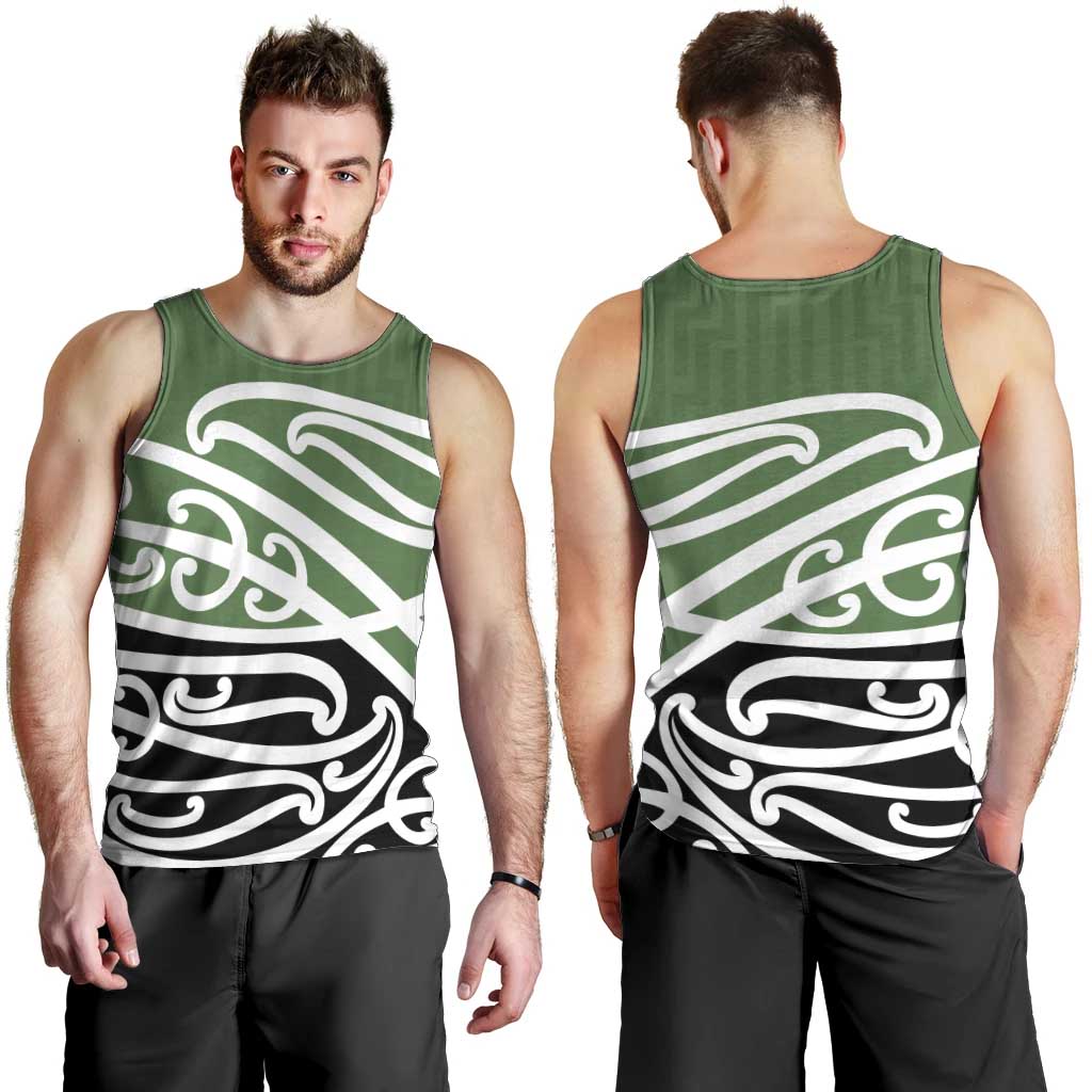 Green Fern New Zealand Kowhai Ngutukak Men Tank Top - Aussie Hoodie