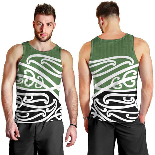 Green Fern New Zealand Kowhai Ngutukak Men Tank Top - Aussie Hoodie