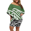 Green Fern New Zealand Kowhai Ngutukak Off Shoulder Short Dress - Aussie Hoodie