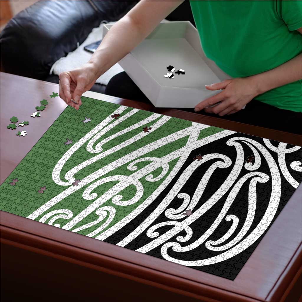 Green Fern New Zealand Kowhai Ngutukak Puzzle - Aussie Hoodie