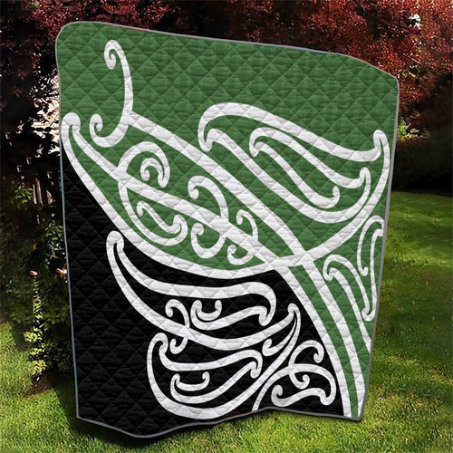Green Fern New Zealand Kowhai Ngutukak Quilt - Aussie Hoodie