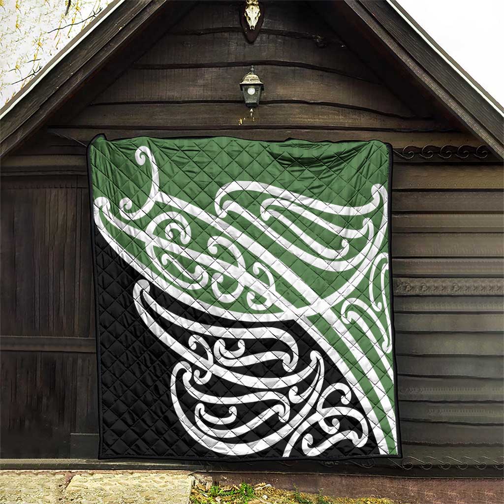 Green Fern New Zealand Kowhai Ngutukak Quilt - Aussie Hoodie