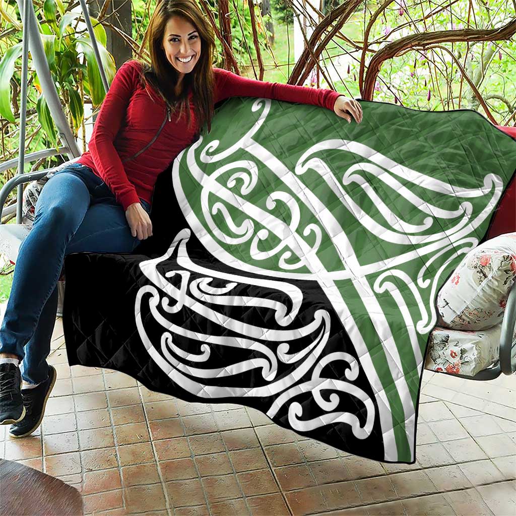 Green Fern New Zealand Kowhai Ngutukak Quilt - Aussie Hoodie