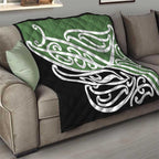 Green Fern New Zealand Kowhai Ngutukak Quilt - Aussie Hoodie