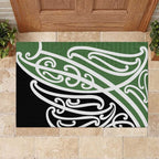 Green Fern New Zealand Kowhai Ngutukak Rubber Doormat - Aussie Hoodie