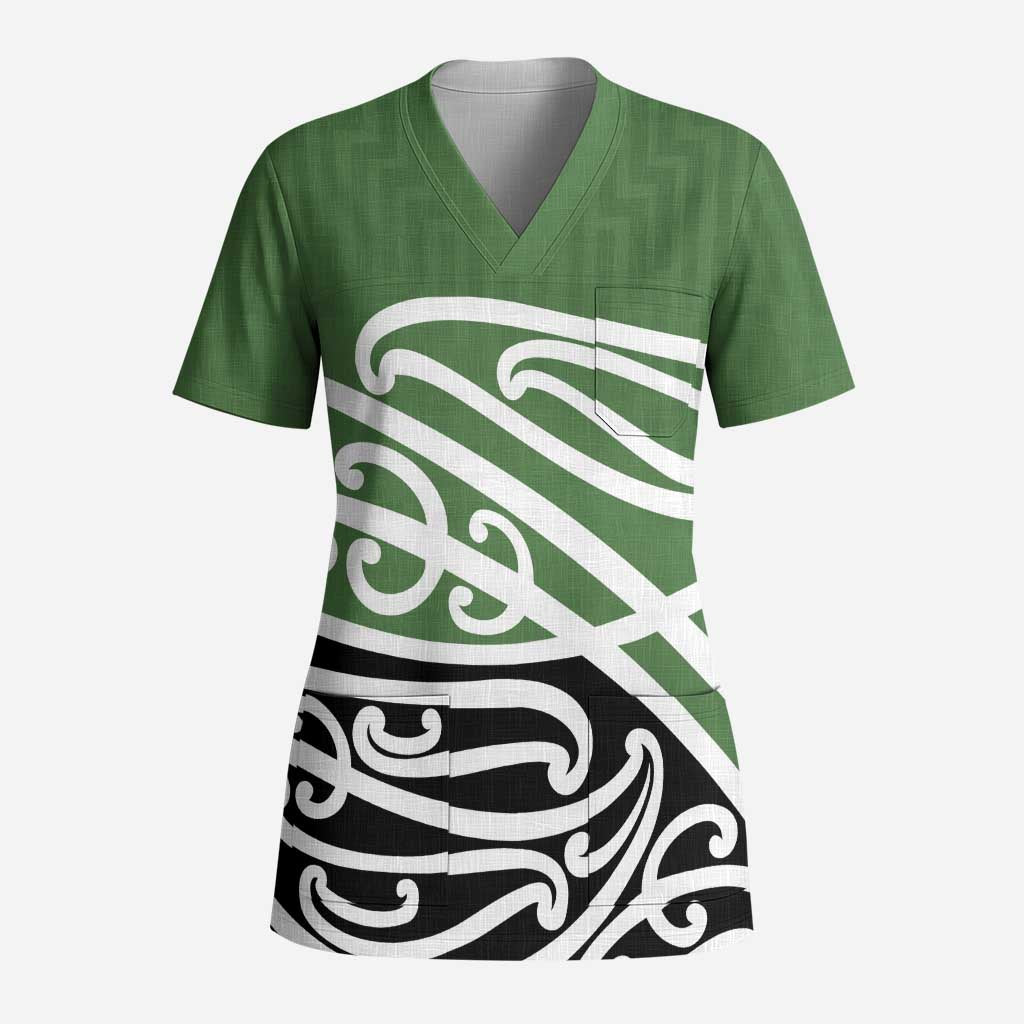 Green Fern New Zealand Kowhai Ngutukak Scrub Top - Aussie Hoodie
