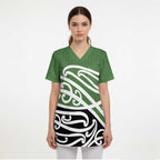 Green Fern New Zealand Kowhai Ngutukak Scrub Top - Aussie Hoodie