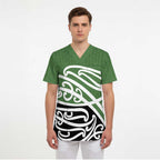 Green Fern New Zealand Kowhai Ngutukak Scrub Top - Aussie Hoodie