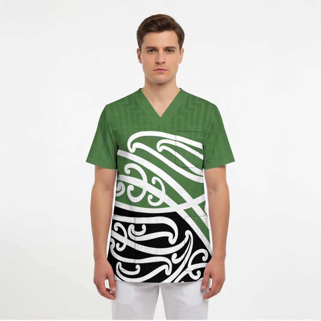 Green Fern New Zealand Kowhai Ngutukak Scrub Top - Aussie Hoodie
